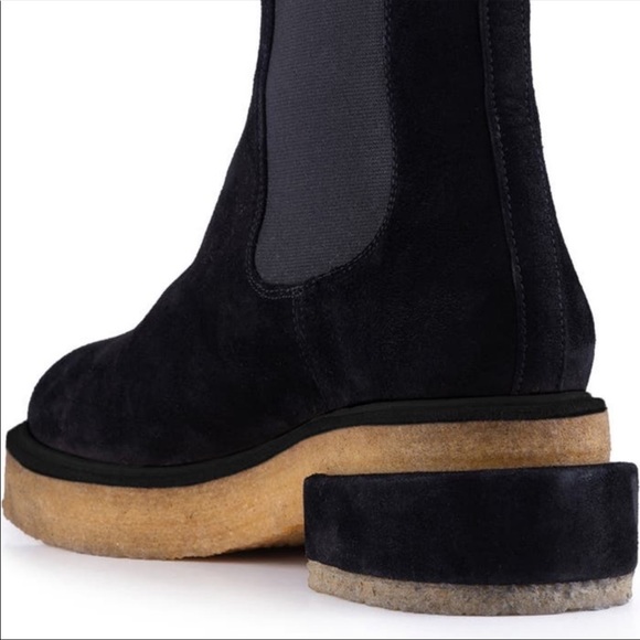 FRAME Platform Le Canon Cork-Inspired Platform Chelsea Boots Black EUR 40 - Picture 2 of 14